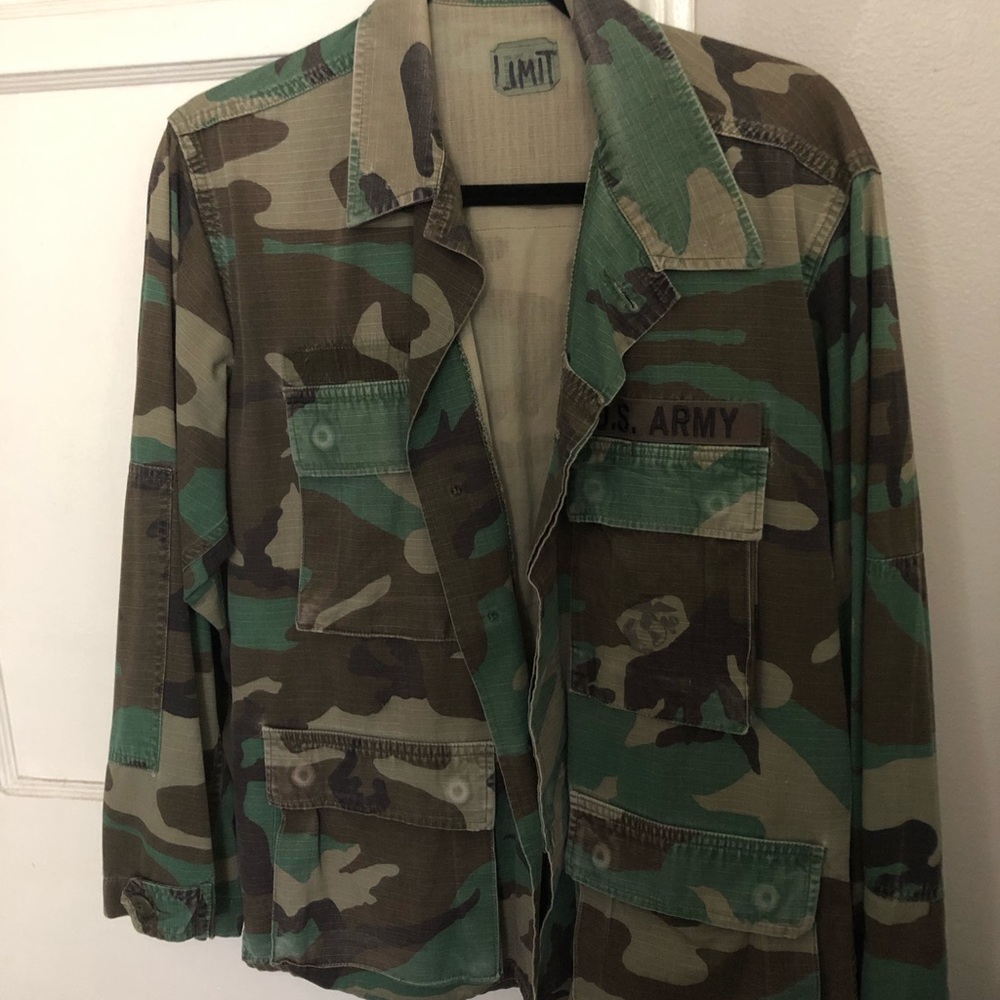 Oversized Camo Chanel embroided jacket